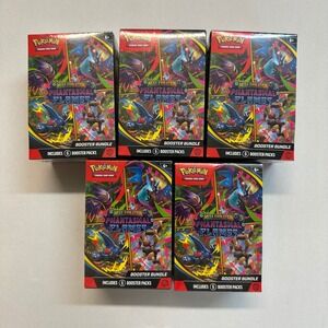Pokemon TCG Mega Evolution Phantasmals Flames Booster Bundle 5 Packs